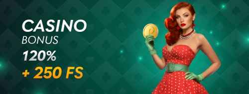 Pin-Up casino first deposit bonus: $5,300 + 250 free spins